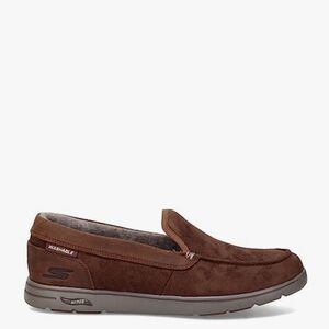 Skechers Go Lounge Archfit Air-Cooled Men's Dark Brown Slip-On Loafers.‎ Sz.10